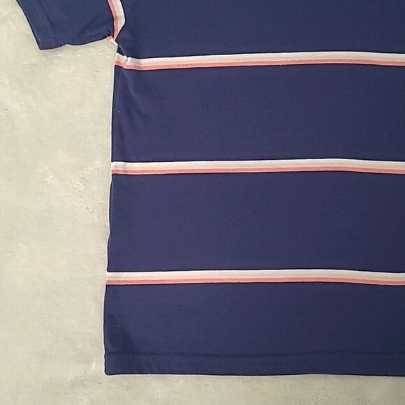 Dickies Women's Medium Boxy Crew Neck Short Sleeve Horizontal Stripe Streetwear - Picture 4 of 12